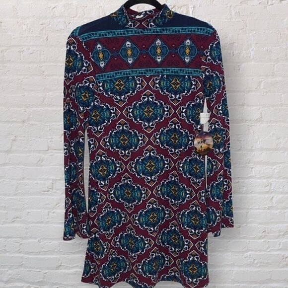 Bebop High Neck Knit Stretch Dress - Picture 1 of 3